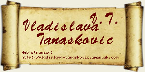 Vladislava Tanasković vizit kartica